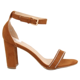 Sandaler på stolpkamel A8020 Camel brun