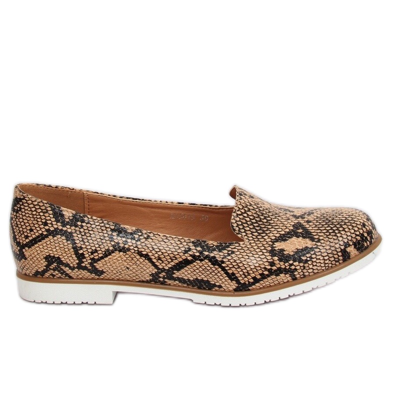 Loafers lordsy ormskinn MM50188 Snake brun