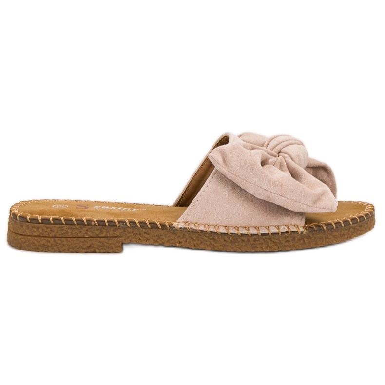 Seastar Beige tofflor med rosett
