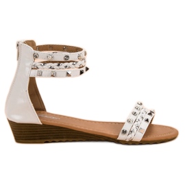 SHELOVET Rock sandaler vit