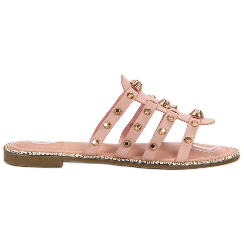 Renda Tofflor Med Strass rosa