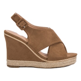 Anesia Paris Sandaler i mocka brun