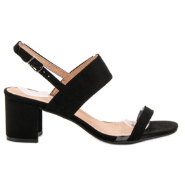 Ideal Shoes Trendiga damsandaler svart