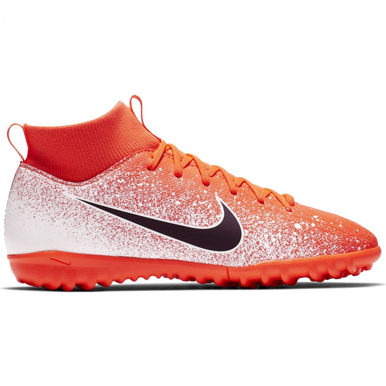 Nike Mercurial Superfly X 6 Academy Tf Jr AH7344-801 fotbollsskor mångfärgad orange