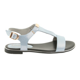 M.Daszyński Sandaler blå pärla Daszyński MR1583-7