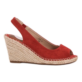 Seastar Sandaler med kil röd