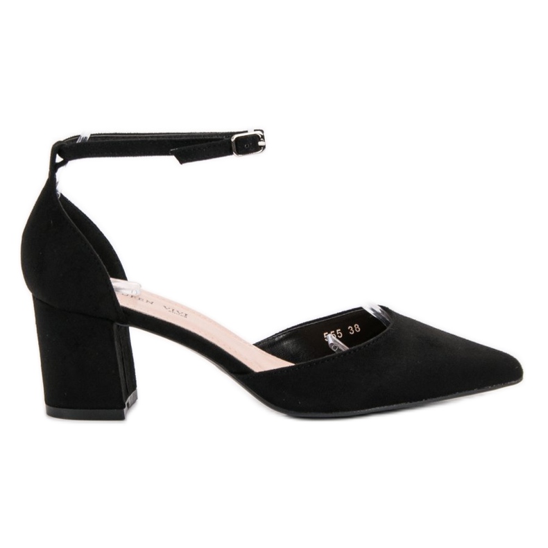 Queen Vivi Mocka pumpar i Spitz svart