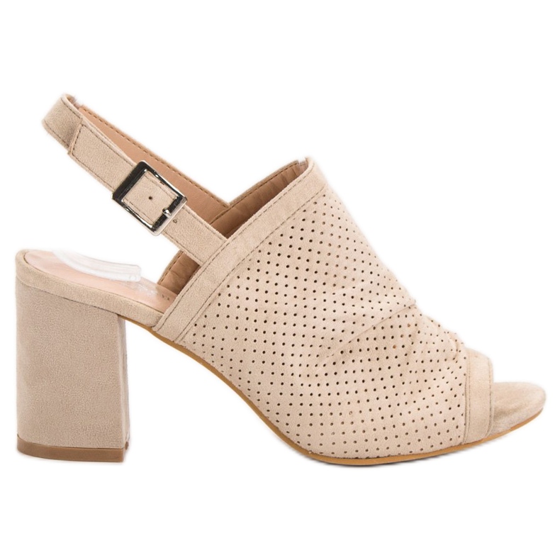 Sixth Sense Openwork sandaler på en bar brun