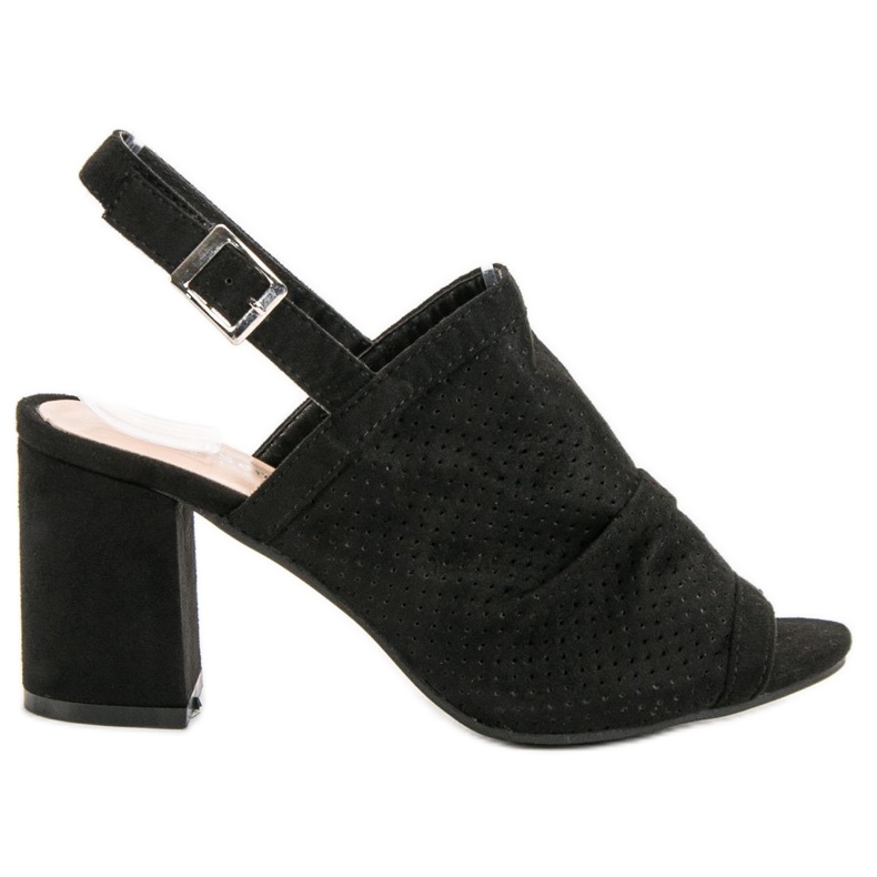 Sixth Sense Openwork sandaler på en bar svart