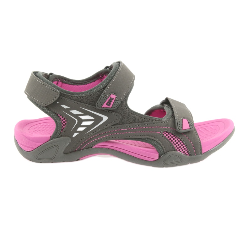 Kvinnors DK -sandaler, ljusgrå EVA -botten rosa