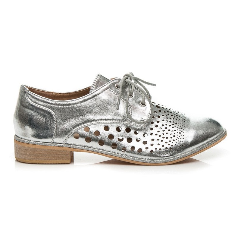 Vices Snörskor med öppning grå