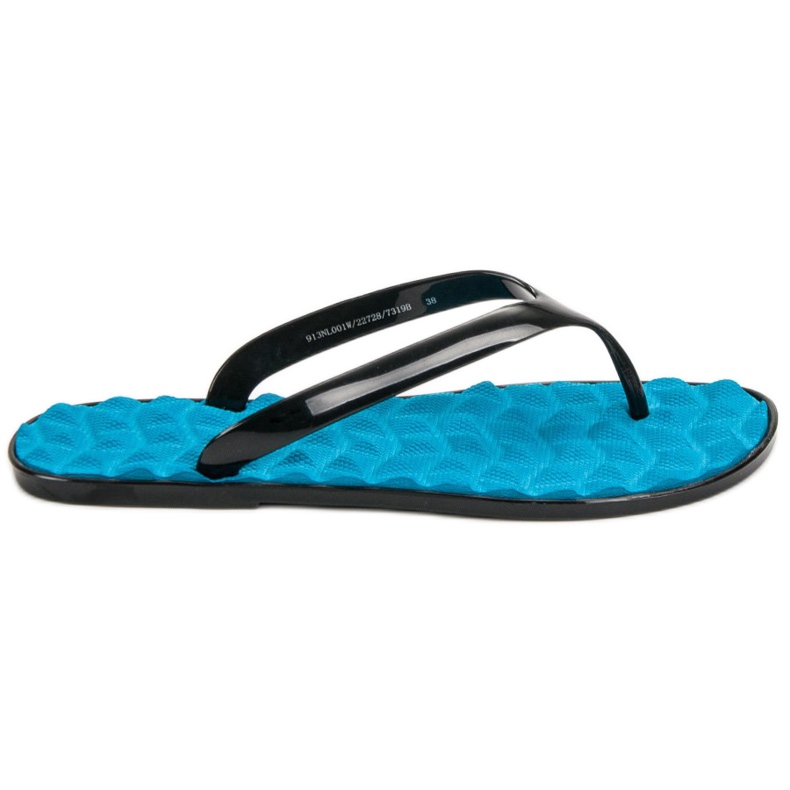 SHELOVET Gummi flip-flops blå