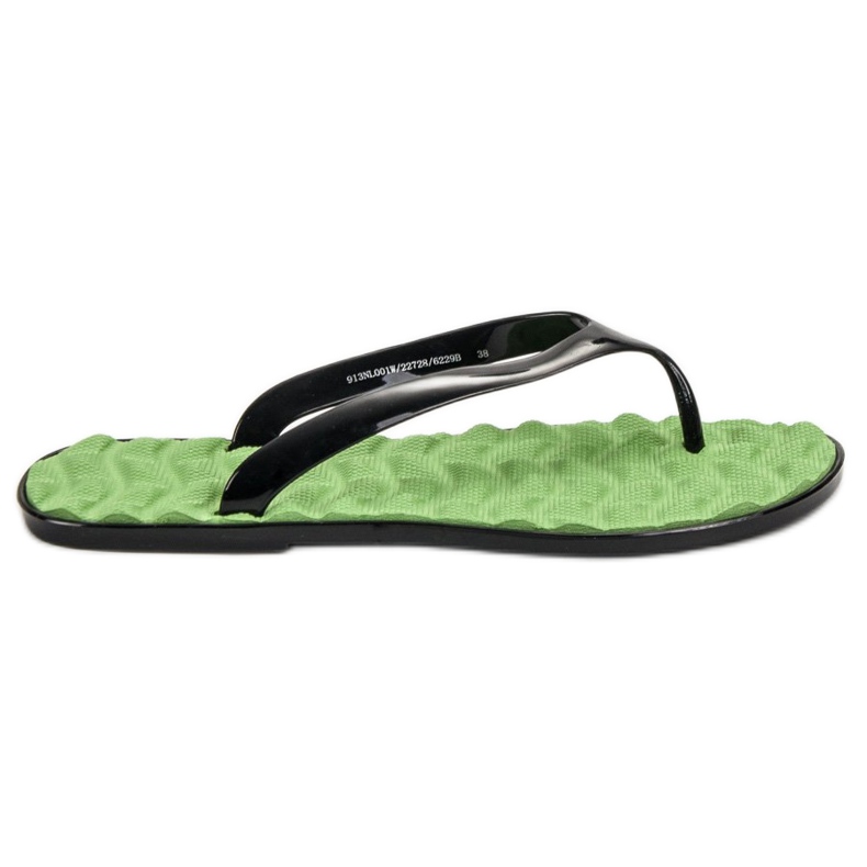 SHELOVET Gummi flip-flops grön