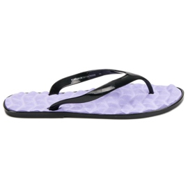 SHELOVET Gummi flip-flops purpur