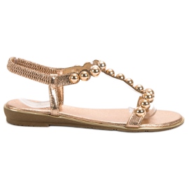 Small Swan Slip-on sandaler gul