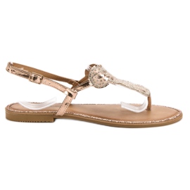 Queentina Bekväma rosa sandaler