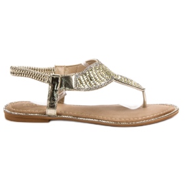 Encor Eleganta japanska sandaler gul