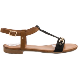 Small Swan Casual sandaler svart brun