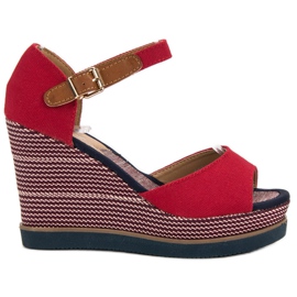 Primavera Sandaler med kil röd