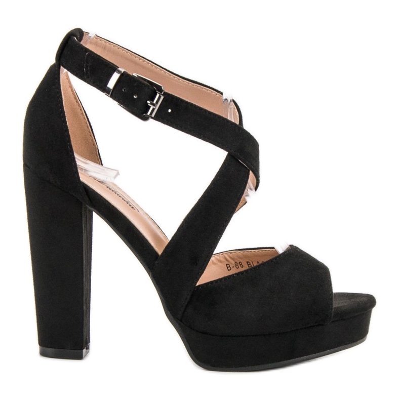 SHELOVET Sandaler på plattformen svart