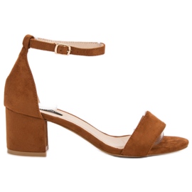 VICES sandaler i mocka brun