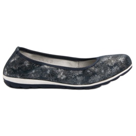 Filippo Läderballerinor blå