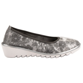 Filippo Ljusgrå ballettskor i läder