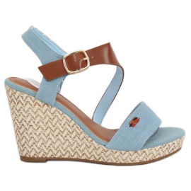 Blå BL-360 Blå kilsandaler