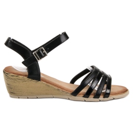 Renda Svarta sandaler