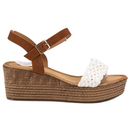 Seastar Lätta sandaler vit brun