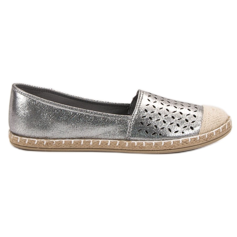 New Tlck Glitter Espadrilles grå