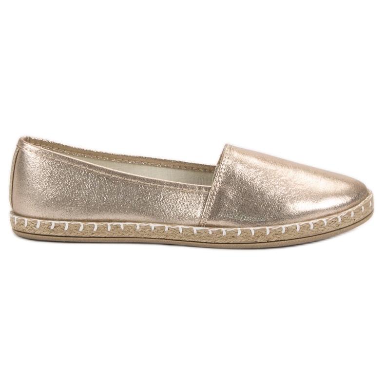New Tlck Golden Espadrilles gyllene