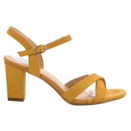 Annalisa Senap sandaler gul