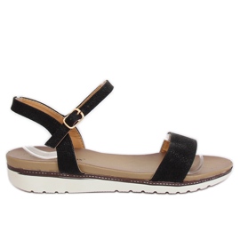 Svarta damsandaler S18-33 Svart