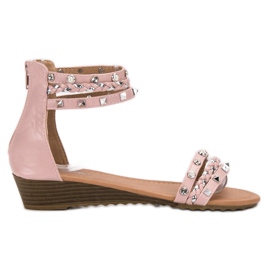 SHELOVET Rock sandaler rosa
