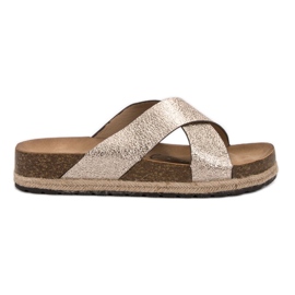 Goodin Bekväma gyllene tofflor