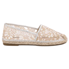 Spets Espadrilles VICES brun gul