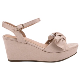 SHELOVET Sandaler på plattformen rosa