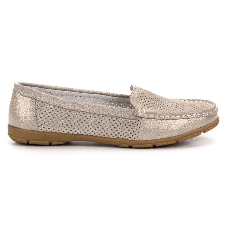 VINCEZA loafers i läder gul