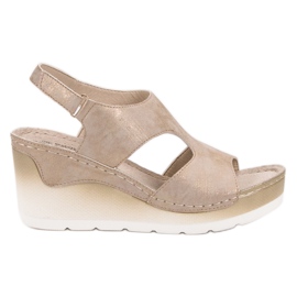 Goodin Bekväma kile sandaler gul