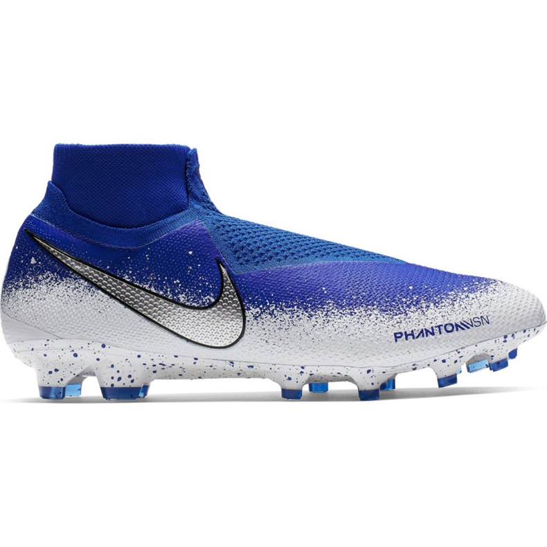 Nike Phantom Vsn Elite Df Fg M AO3262-410 fotbollsskor mångfärgad blå