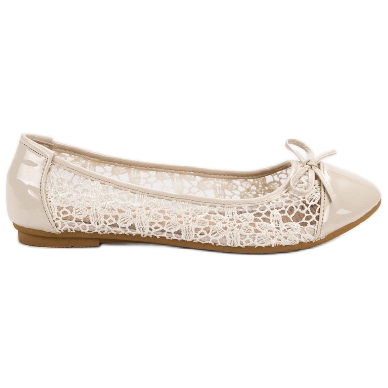 Diamantique Moderiktiga ballerinor brun