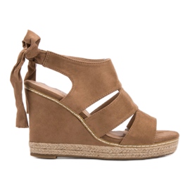 Anesia Paris Sandaler med kil brun