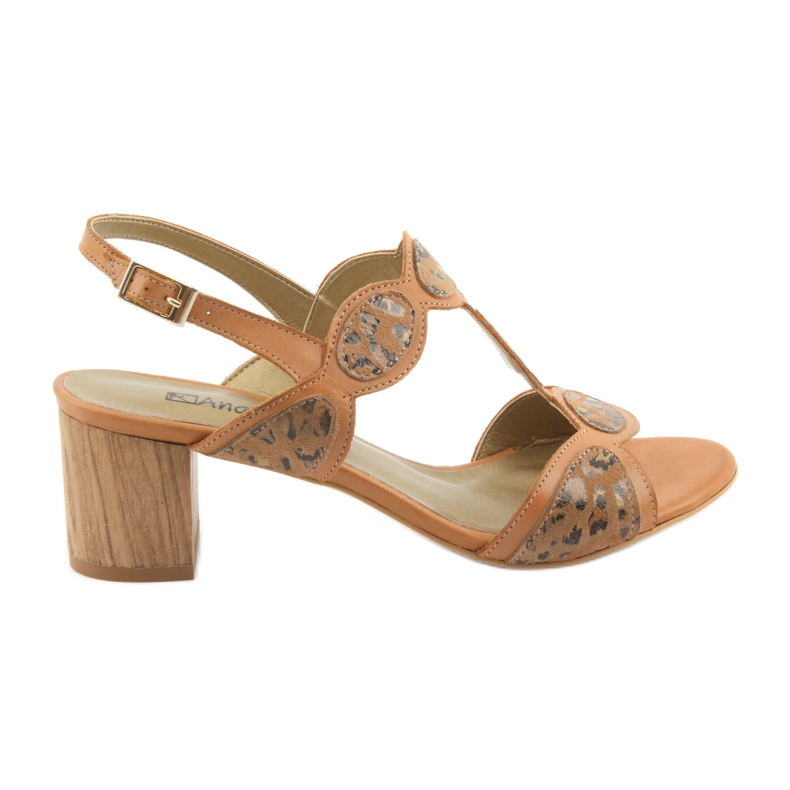 Sandaler för kvinnor toffee / panther Anabelle 1352 beige