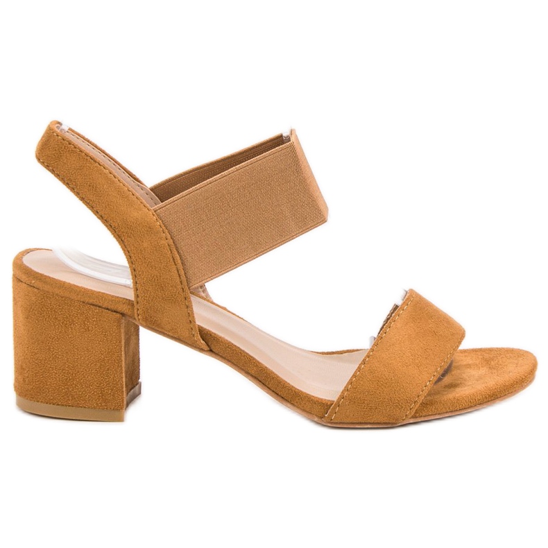 SHELOVET Sandaler med hög klack brun