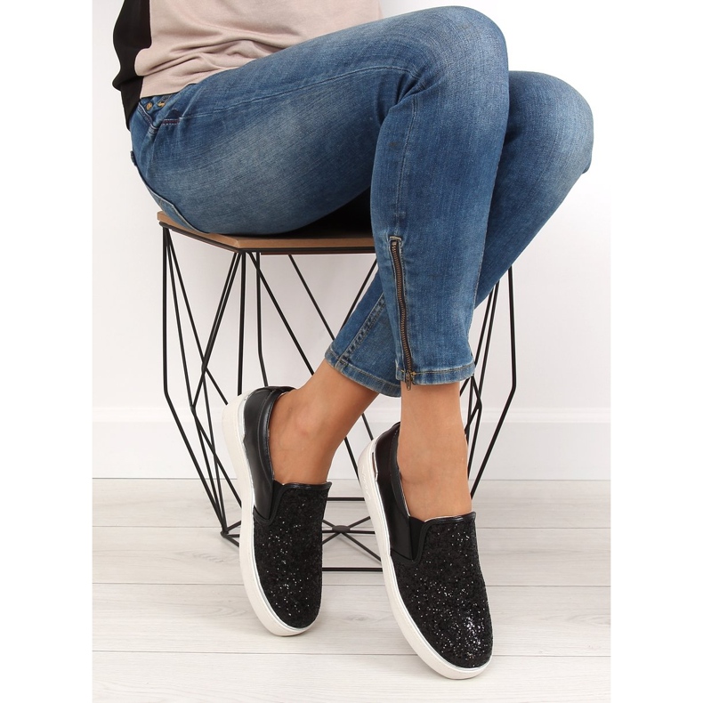 Snygg slipony elegant 788-26 Black II-GAT svart