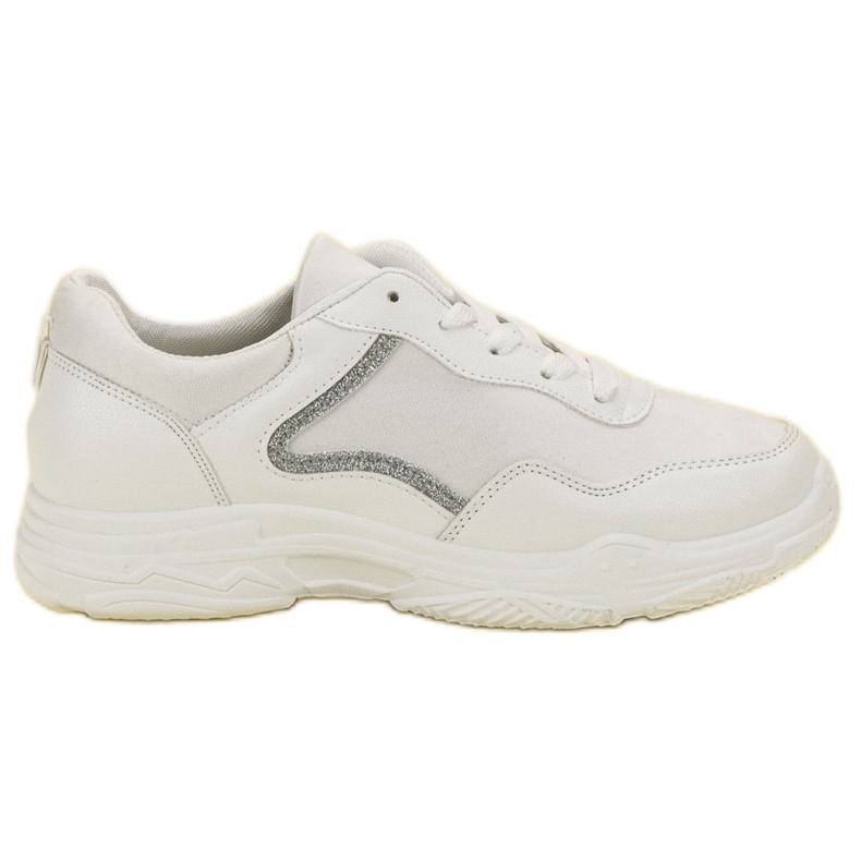 SHELOVET Trendiga sneakers vit