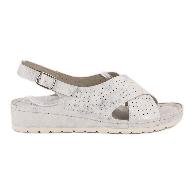 Goodin Sandaler på plattformen vit