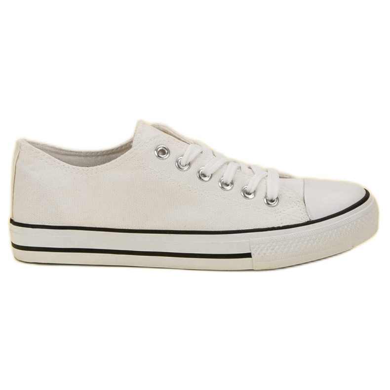 J. Star Klassiska vita sneakers