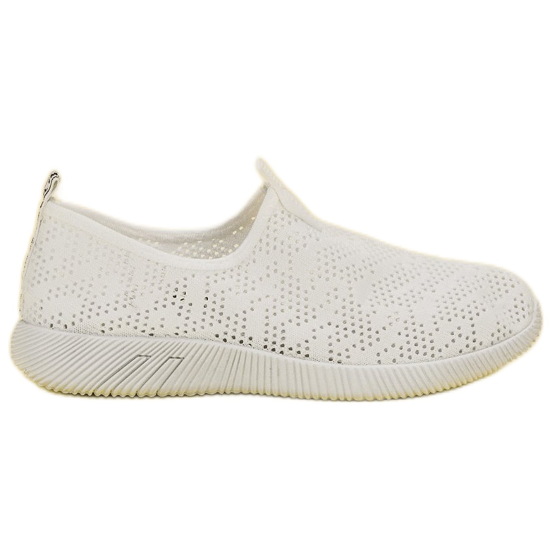 SHELOVET Slip-on textilskor vit